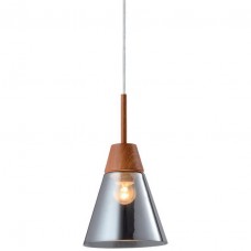 Φωτιστικό Κρεμαστό Μονόφωτο Φ17cm E27 230V Ξύλο 955BRADLEY1